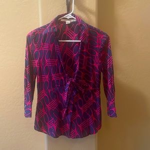 Diane von Furtstenberg patterned shirt